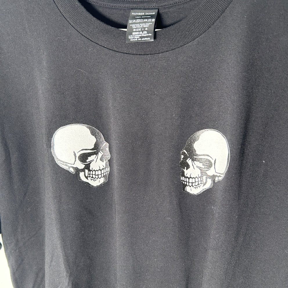 Number (N)ine Black Double Skull T-Shirt Size 4