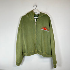 GV Gallery Green Raspberry Hills Zip-Up Hoodie Size M