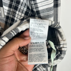Off-White Checkered Flannel Hoodie Size S
