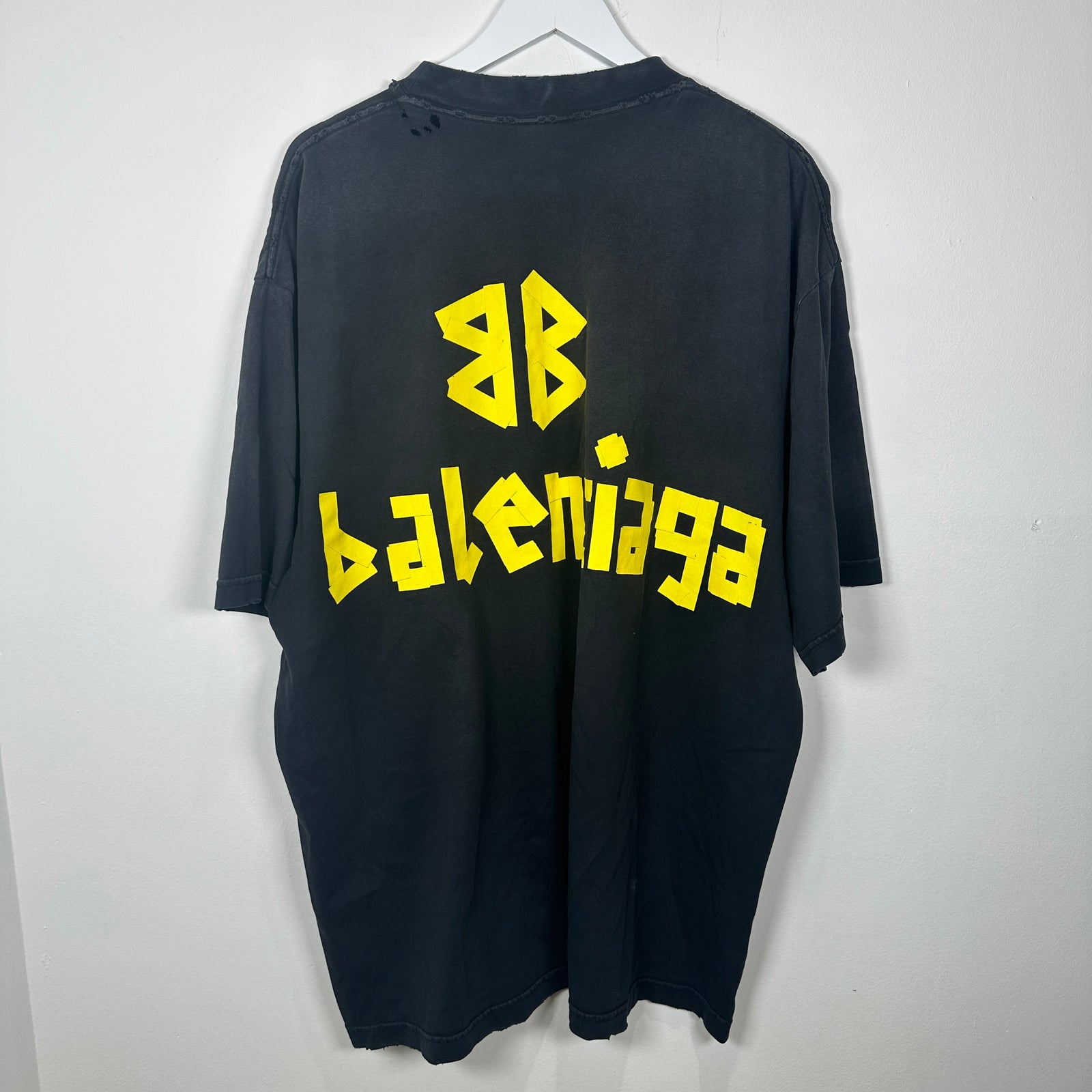 Balenciaga Black 'Tape' T-Shirt Size L