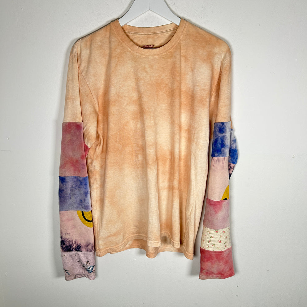 Kapital Tye-Dye Patch Long-sleeve T-Shirt Size L