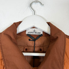 Stone Island Burnt Orange Quilted Nylon Stella Jacket Size L