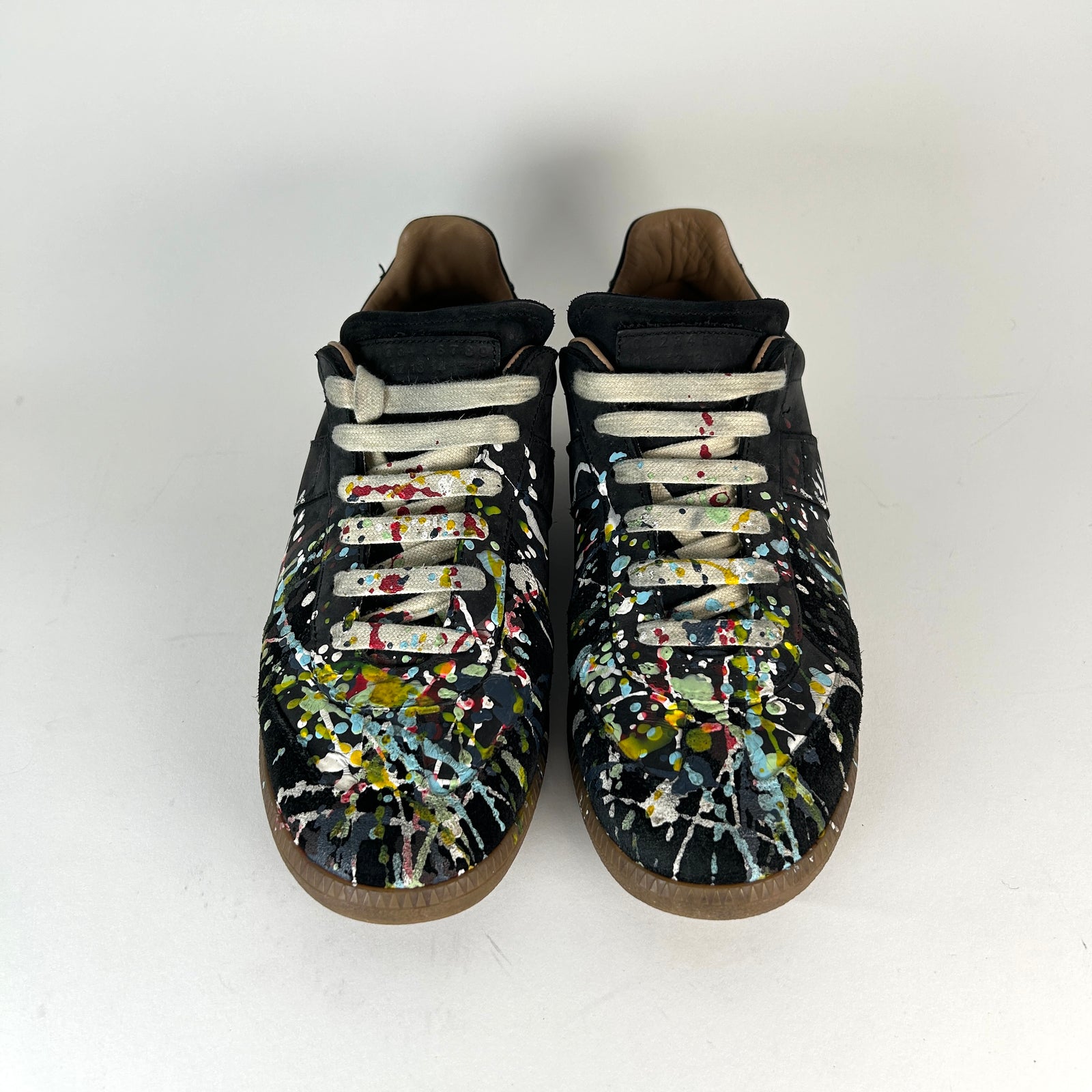 Maison Margiela Black Paint Splatter Gat Size 41