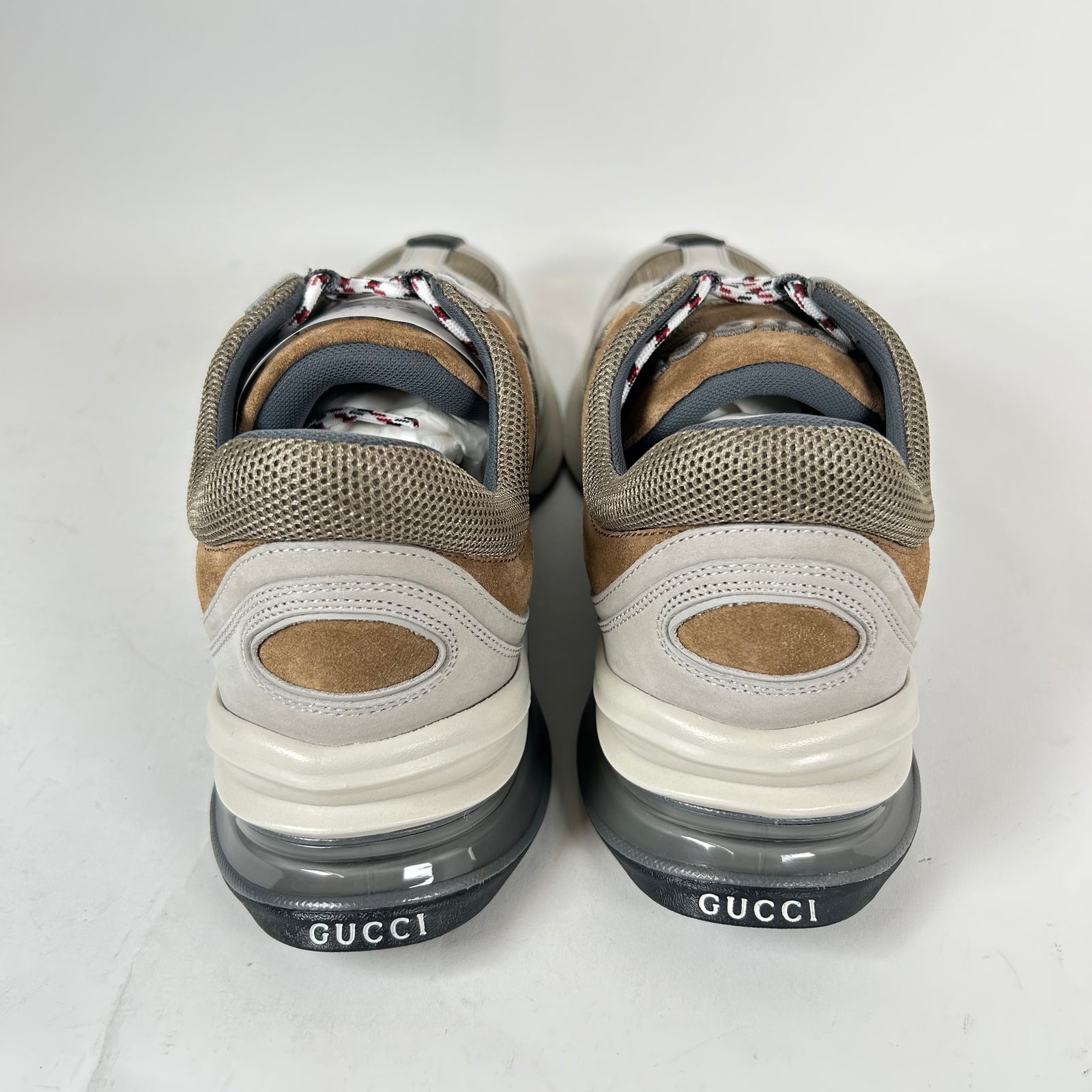 Gucci Gray/Brown Interlocking G Runners Size GG 9.5