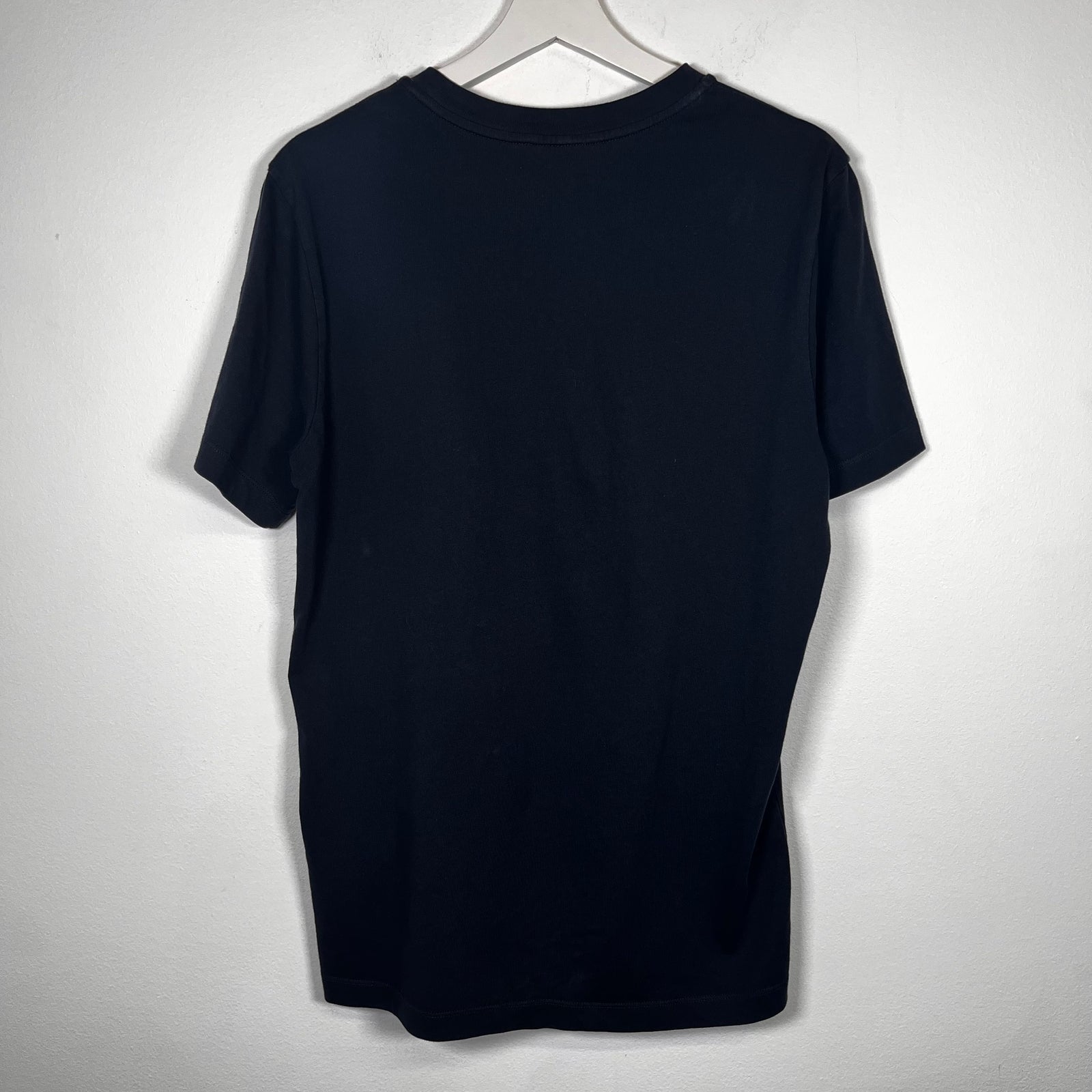 Moncler Navy Flocked Logo Tee Size S
