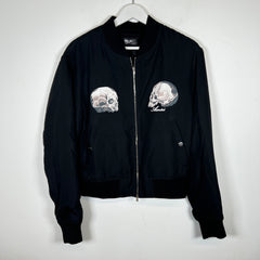 Amiri x Wes Lang Black Dual Skull Bomber Jacket Size M