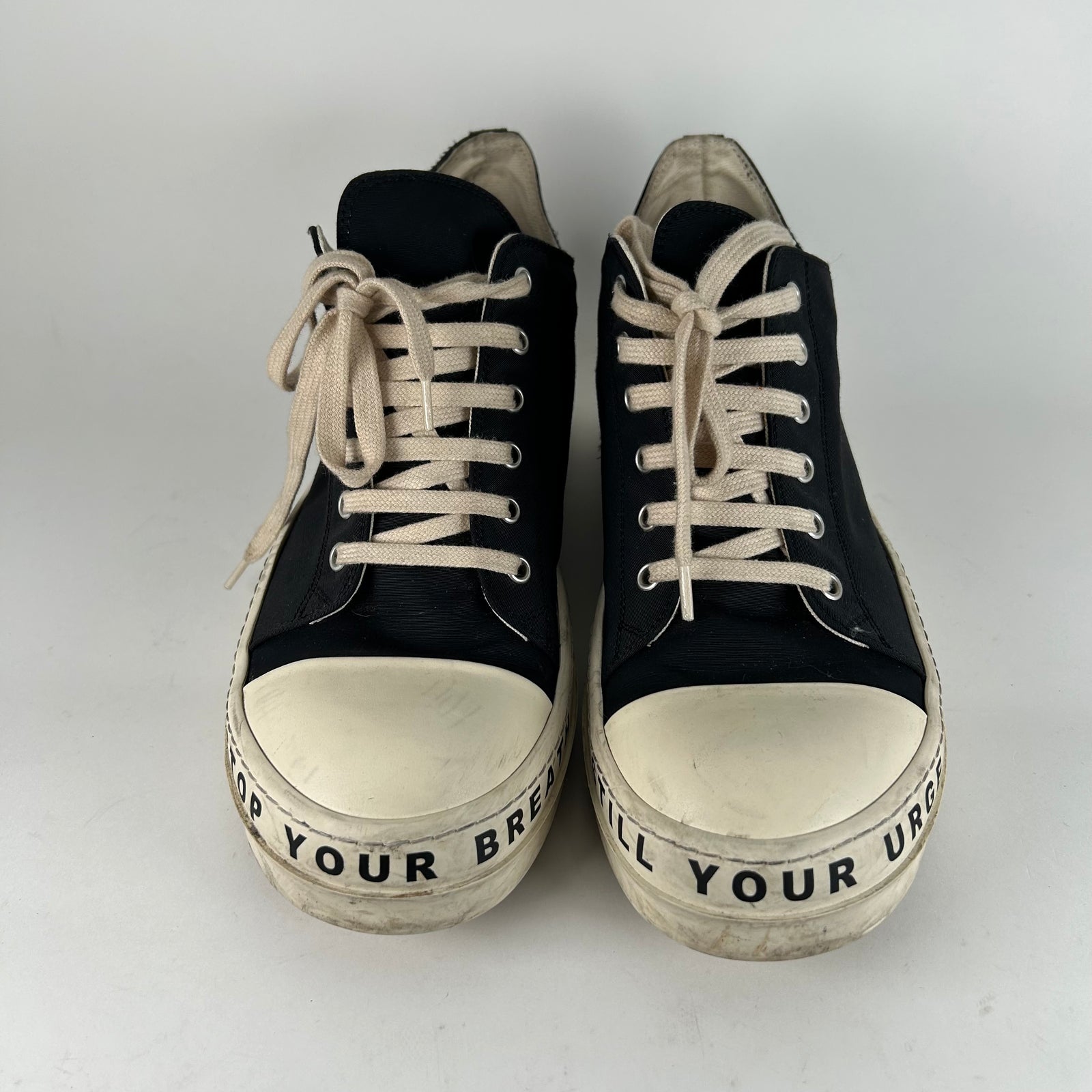 Rick Owens Black Ramones Size 8
