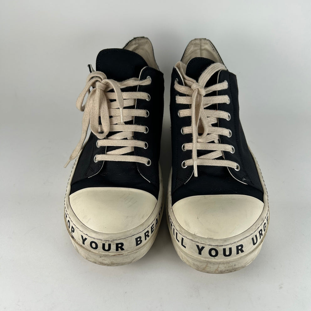 Rick Owens Black Ramones Size 8