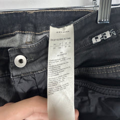 Rick Owens Triple Black Patchwork Tyrone Jeans Size 31