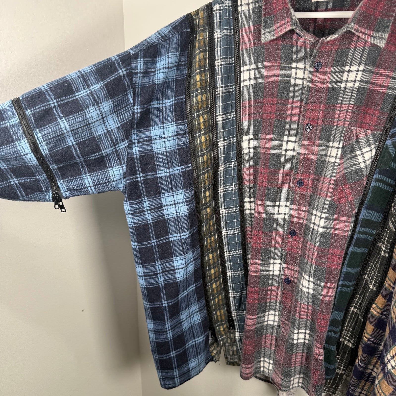 Needles Zipper Rebuild Flannel Size XL