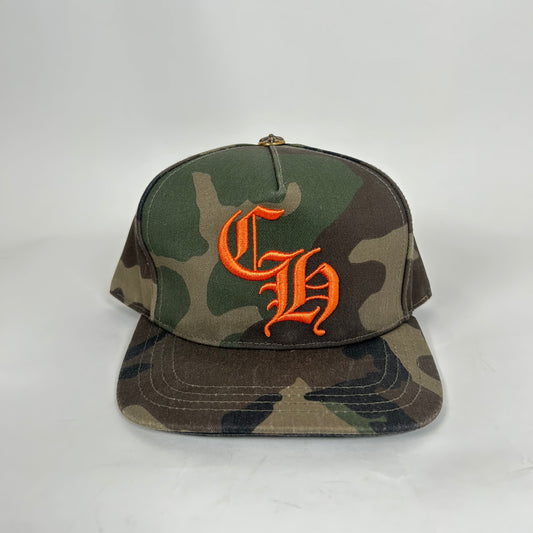 Chrome Hearts Camo/Orange CH Baseball Cap