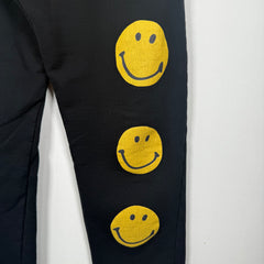 Kapital Black Smiley Face Sweatpants Size 3