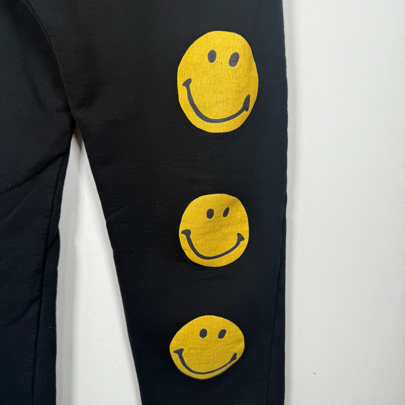 Kapital Black Smiley Face Sweatpants Size 3