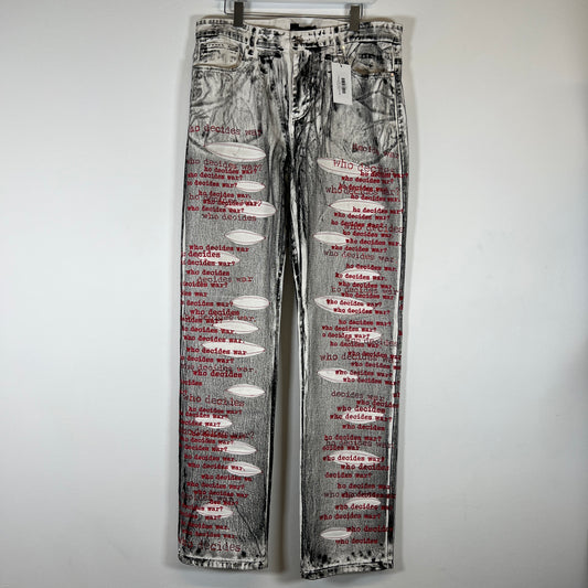 WDW Script Poem Jeans W/R Size 38