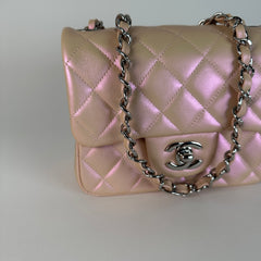 Chanel Mini Square Iridescent Calfskin Flap