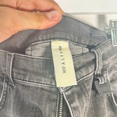 1017 Alyx Grey Buckle Denim Jeans Size 34