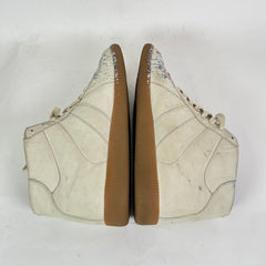 Maison Margiela Taupe Paint Splatter Mid-Top Replica Gats Size 45