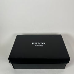 Prada Teal Downtown Leather Sneaker Size 8