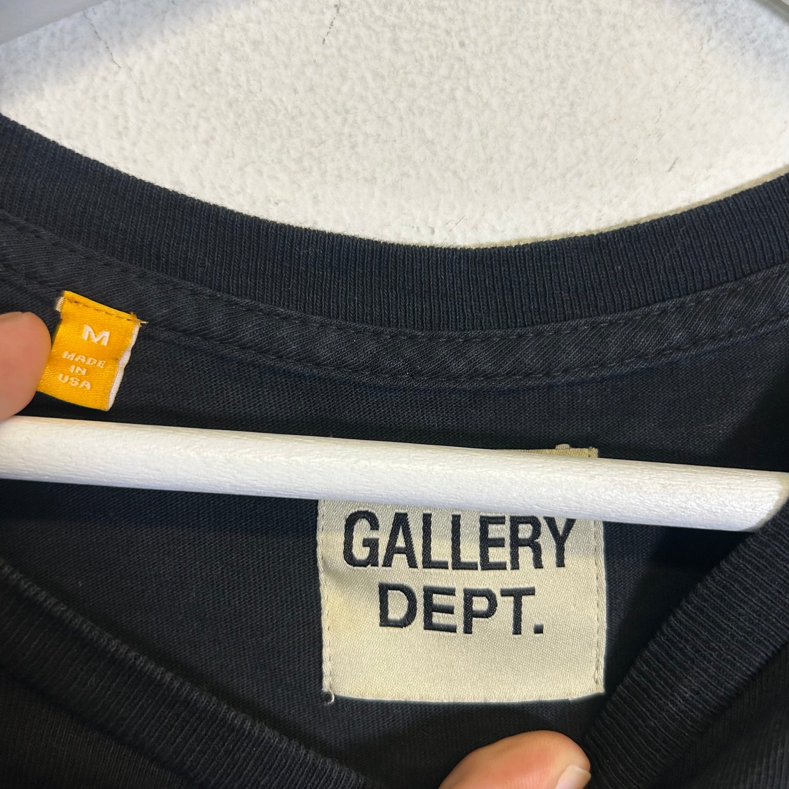 Gallery Dept Black/White Souvenir Logo T-Shirt Size M