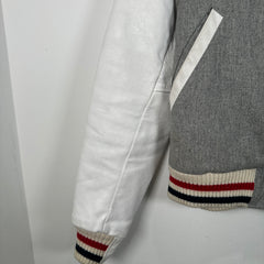 Thom Browne Grey Varsity Jacket Size 0