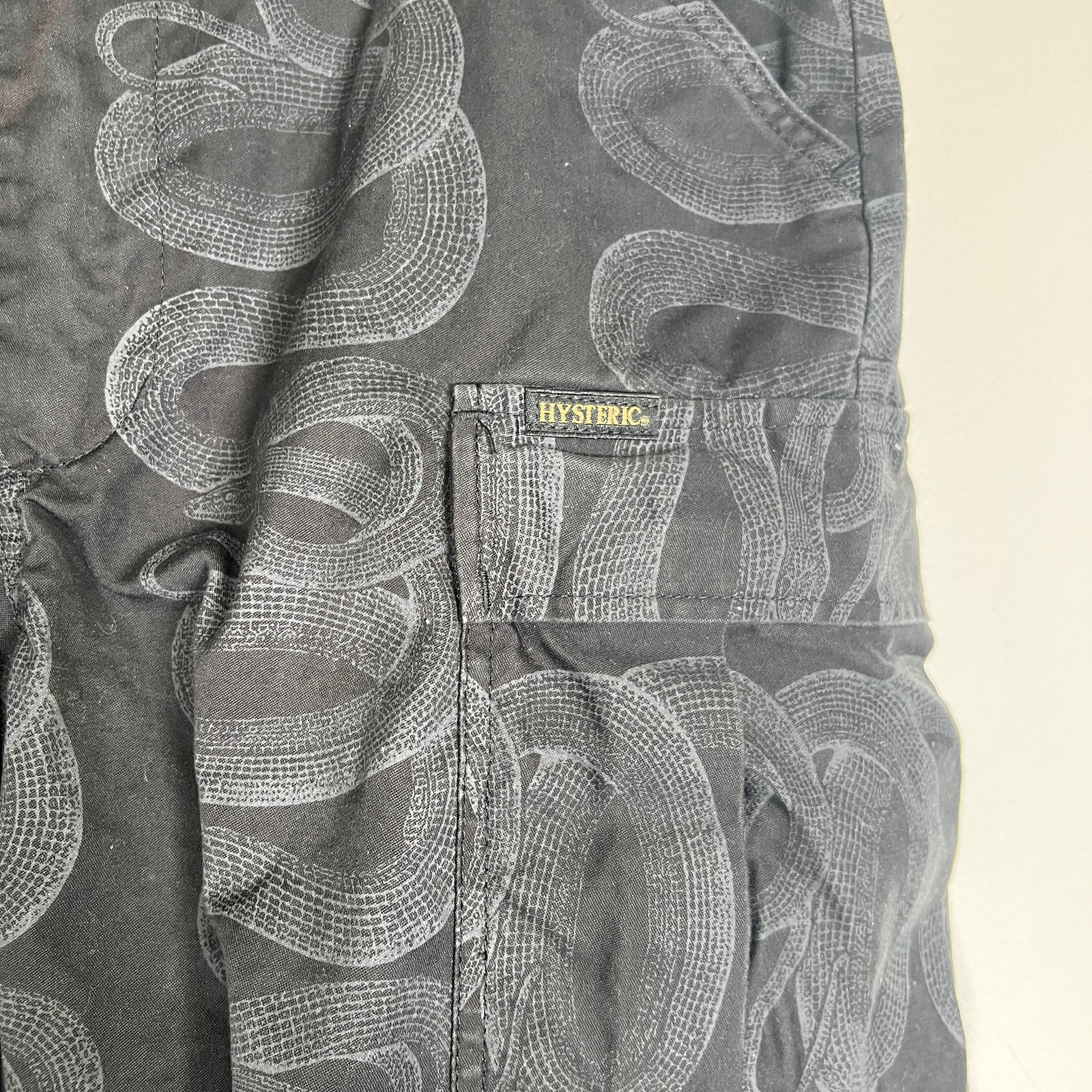 Hysteric Glamour Snake Logo Cargo Pants Size 30
