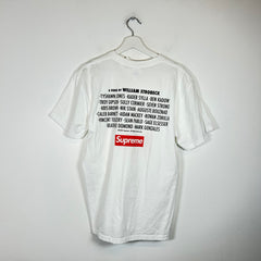 Supreme White 'Play Dead' T-Shirt Size M