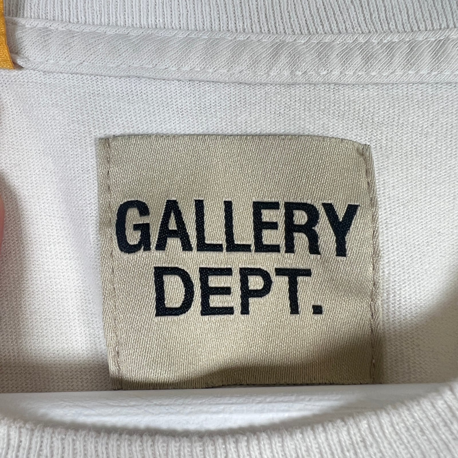 Gallery Dept Cream Logo T-shirt Size M