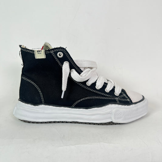 Maison Mihara Yasuhiro Black/White Peterson OG Sole Canvas High-Top Sneaker Size 45