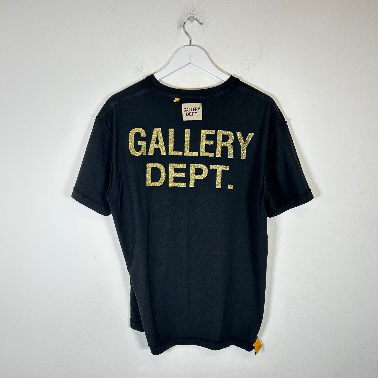 Gallery Dept Black Reversible French Logo T-shirt Size M