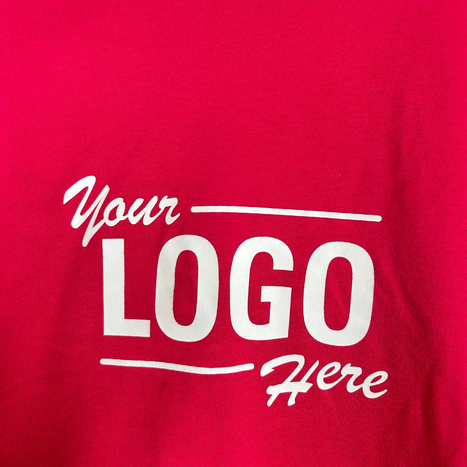 Balenciaga Pink 'Your Logo Here' Tee Size M