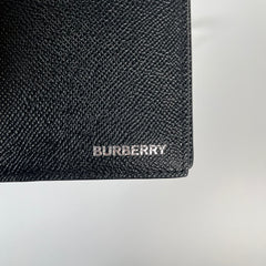 Burberry Logo Motif Leather Long Wallet