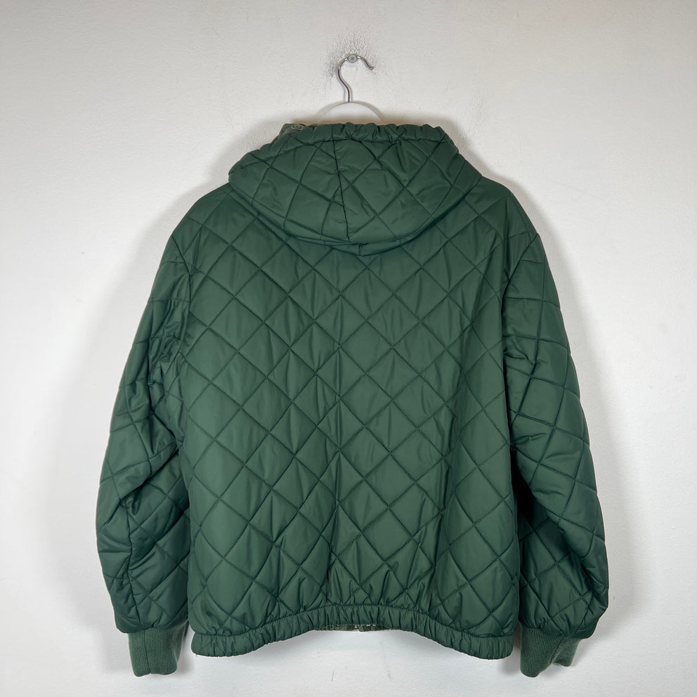 Supreme Green Reversible Dimensions Logo Denim Work Jacket Size S