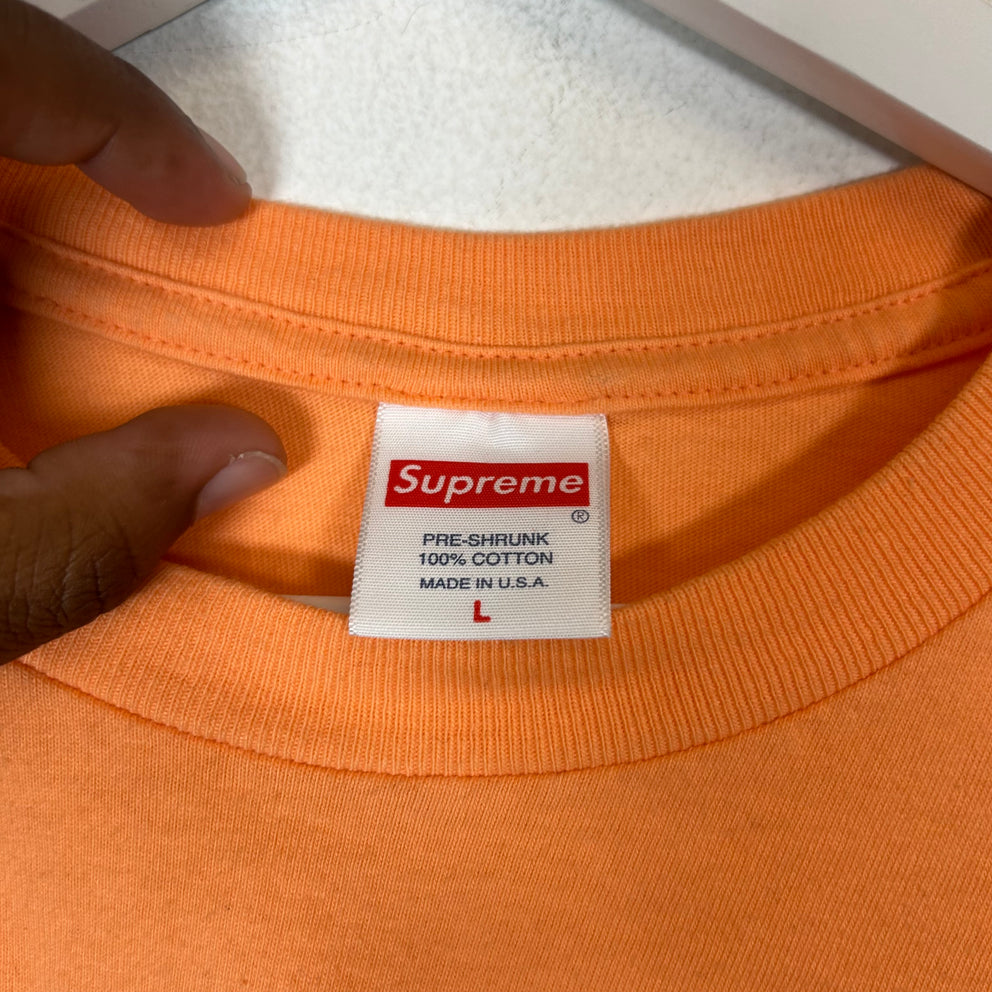 Supreme SS23 Peach Motion Logo T-Shirt Size
