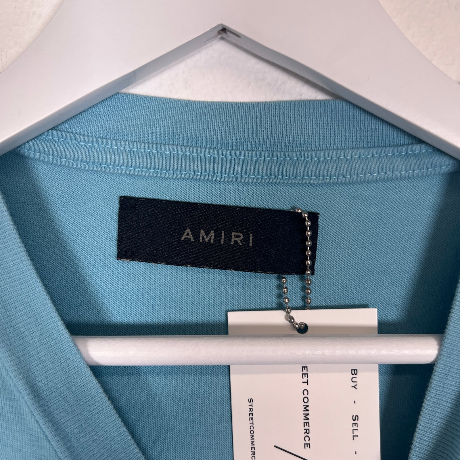 Amiri AM Blue Logo T-Shirt