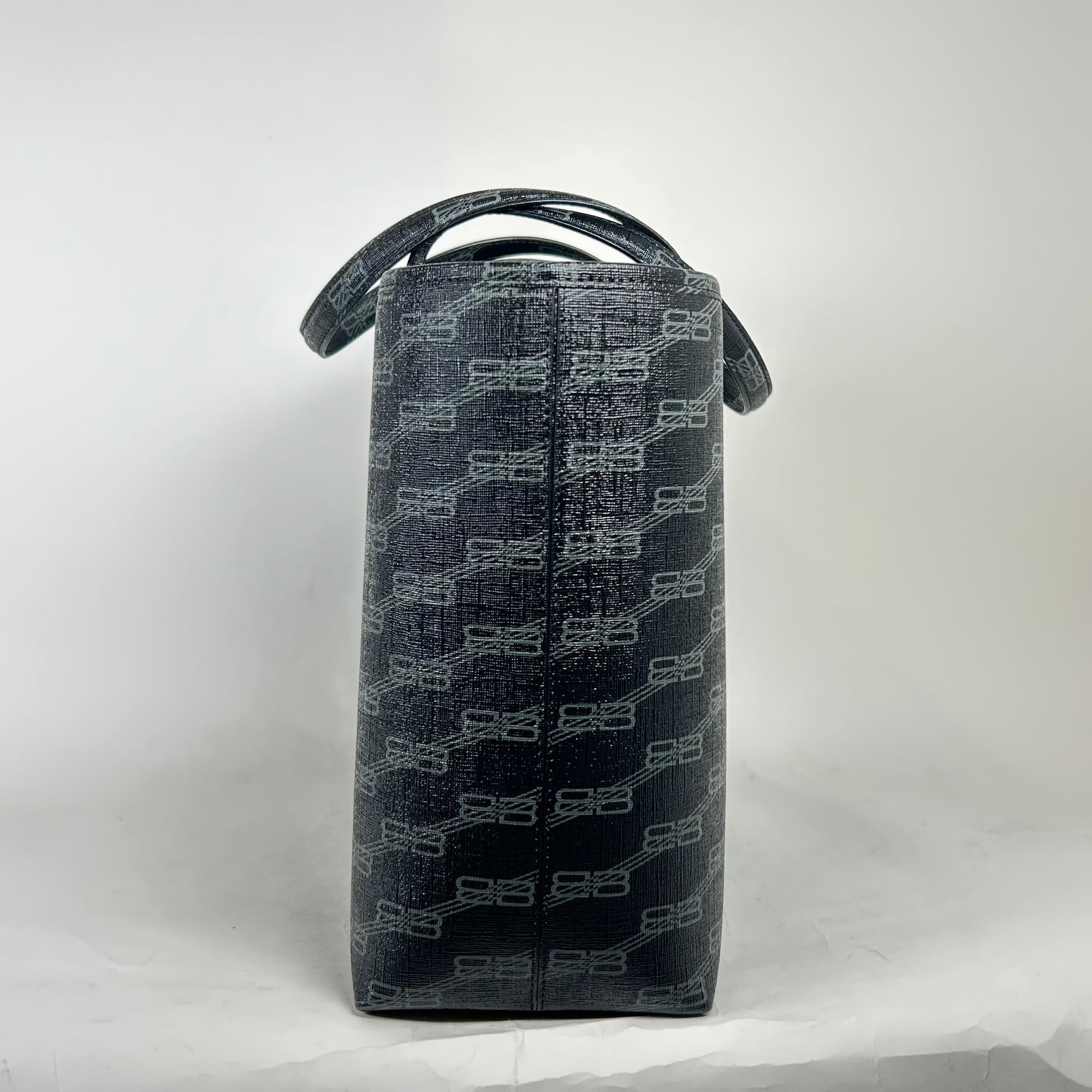 Balenciaga Black BB Monogram Tote Bag