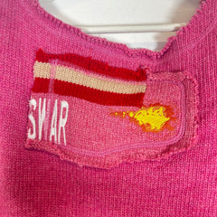 Who Decides War Pink Lardeur Sweater Vest Size L