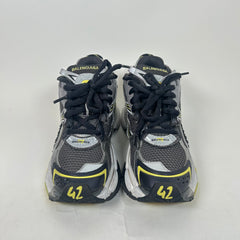Balenciaga Grey/Yellow Runner Size 42
