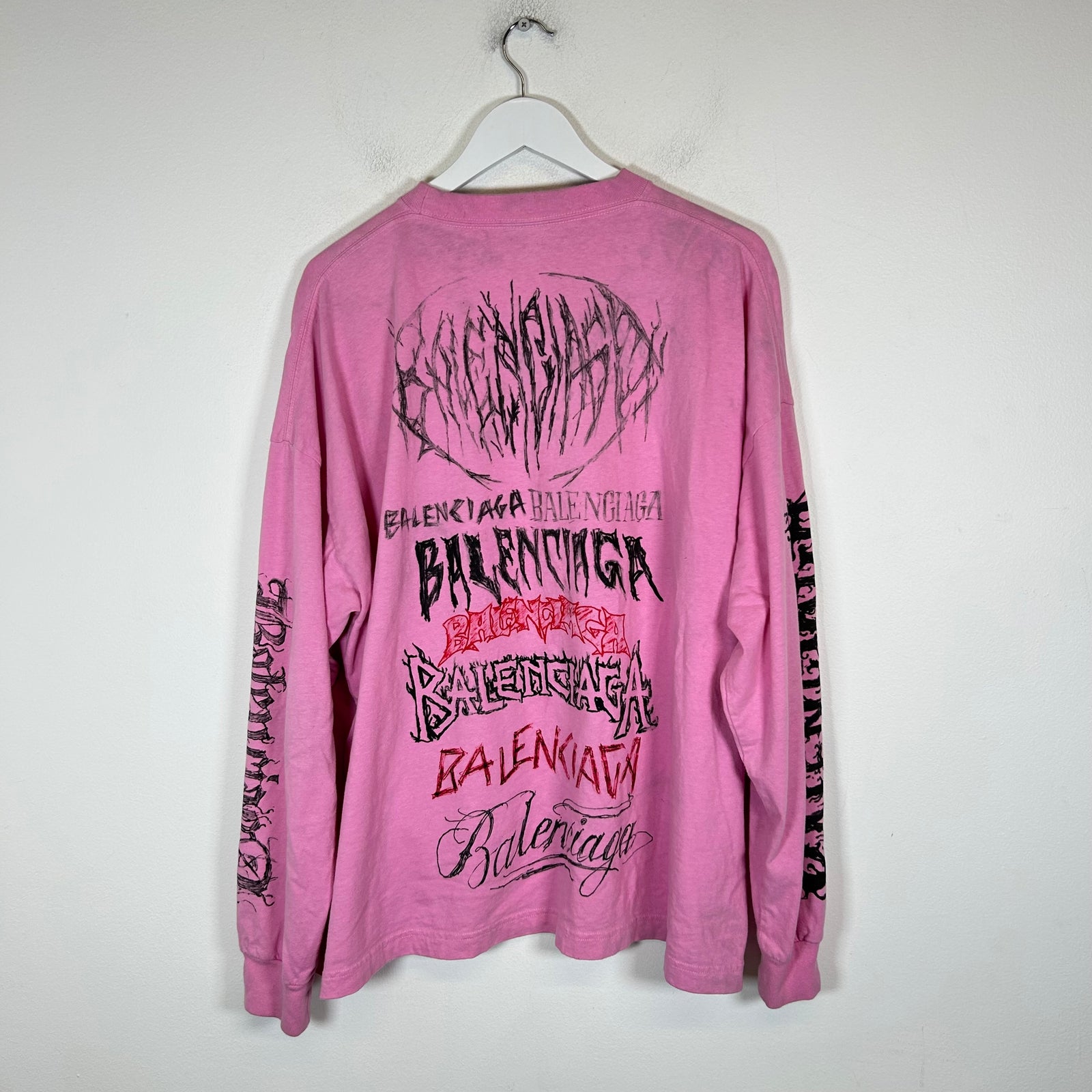 Balenciaga Pink DIY Metal Longsleeve Size 2