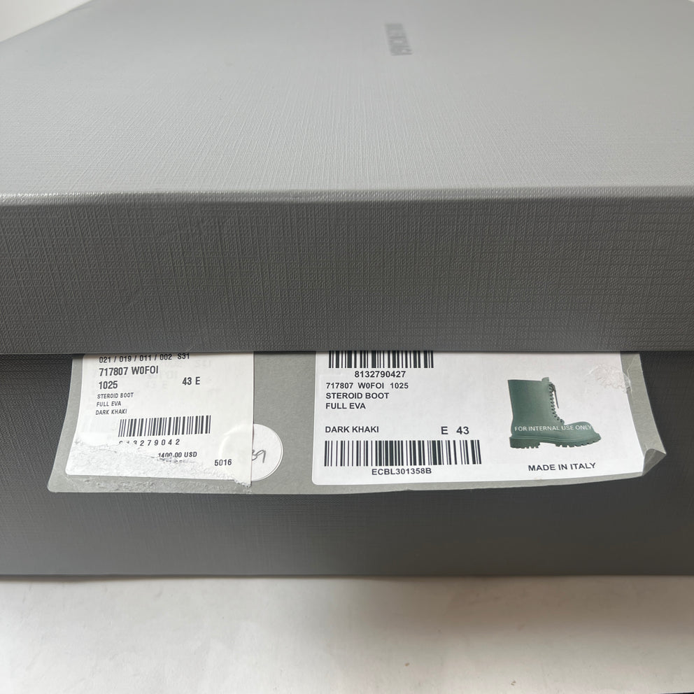 Balenciaga Dark Khaki Steroid Boot Size 43