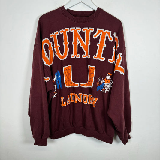 Kapital Burgundy Laundry Sweater Size Free