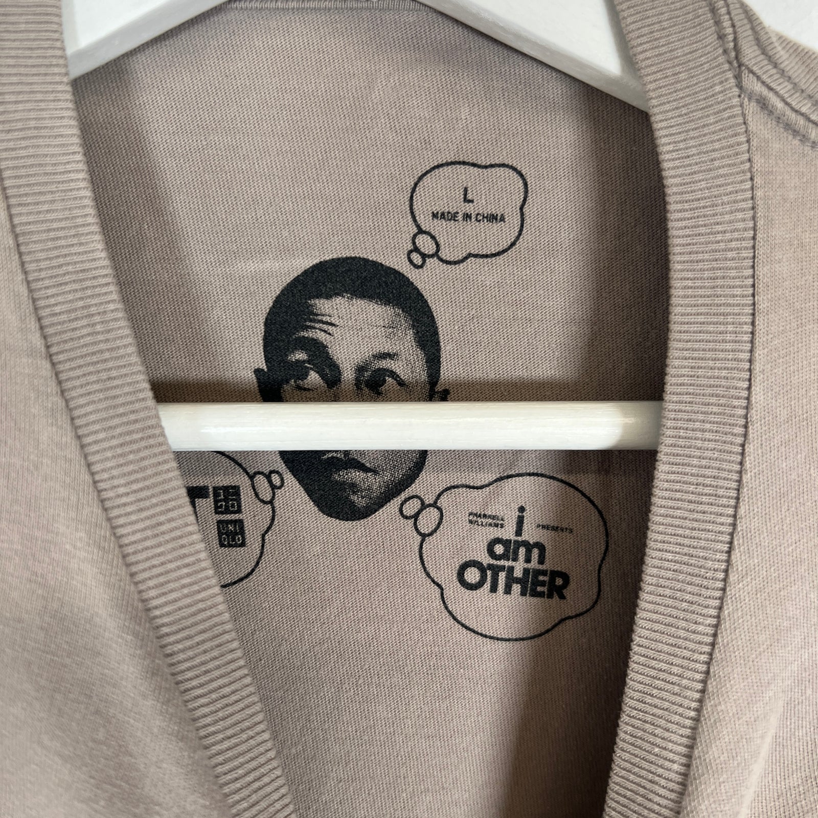 Pharell Brown Uniqlo T-shirt Size L