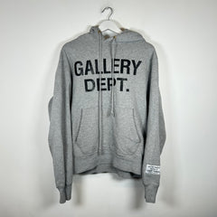 Gallery Dept Grey Logo Hoodie Size S
