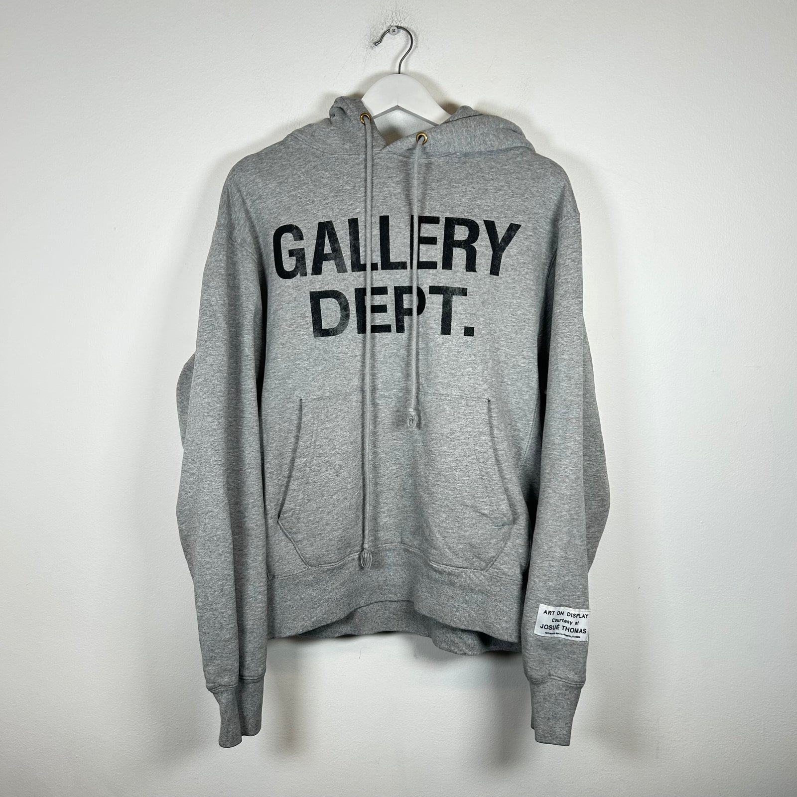 Gallery Dept Grey Logo Hoodie Size S