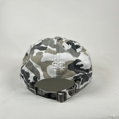 Street Commerce Snow Camo Mirrored Logo Distressed Cap