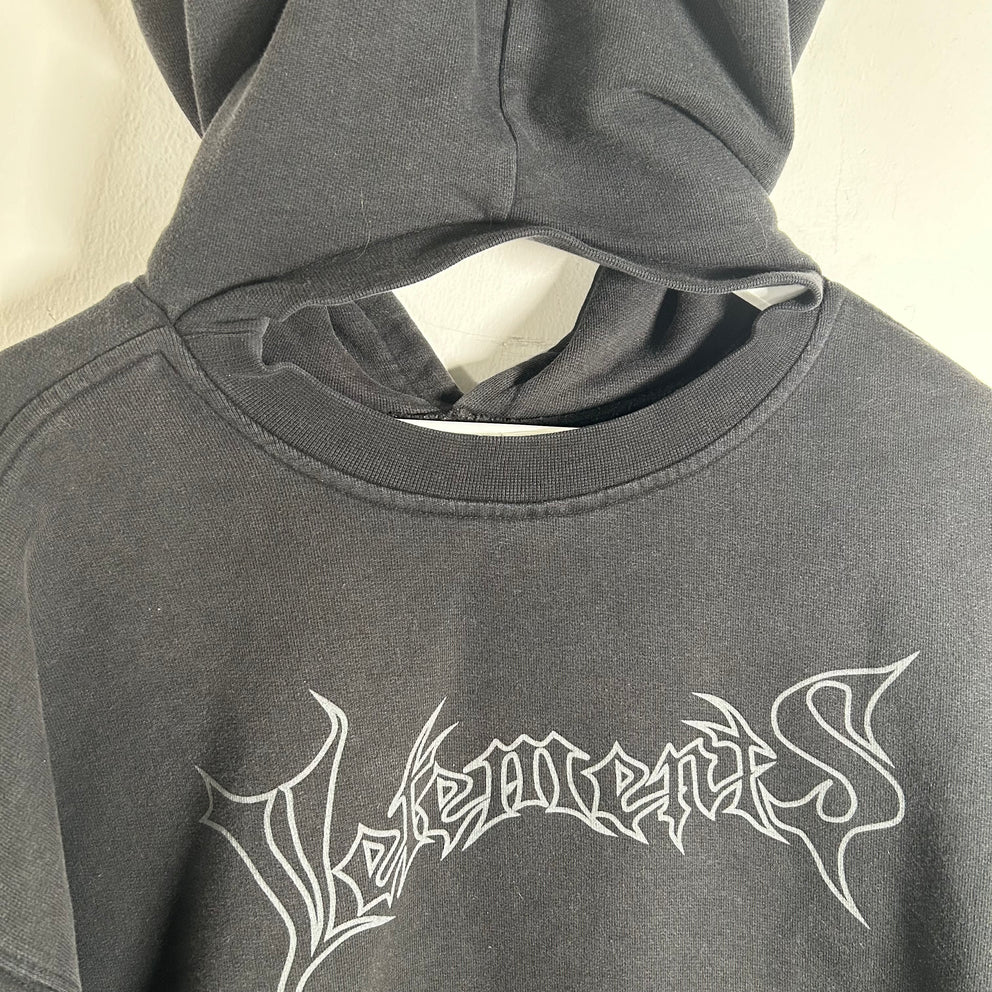 Vetements Reversible Metal Logo Hoodie Size M