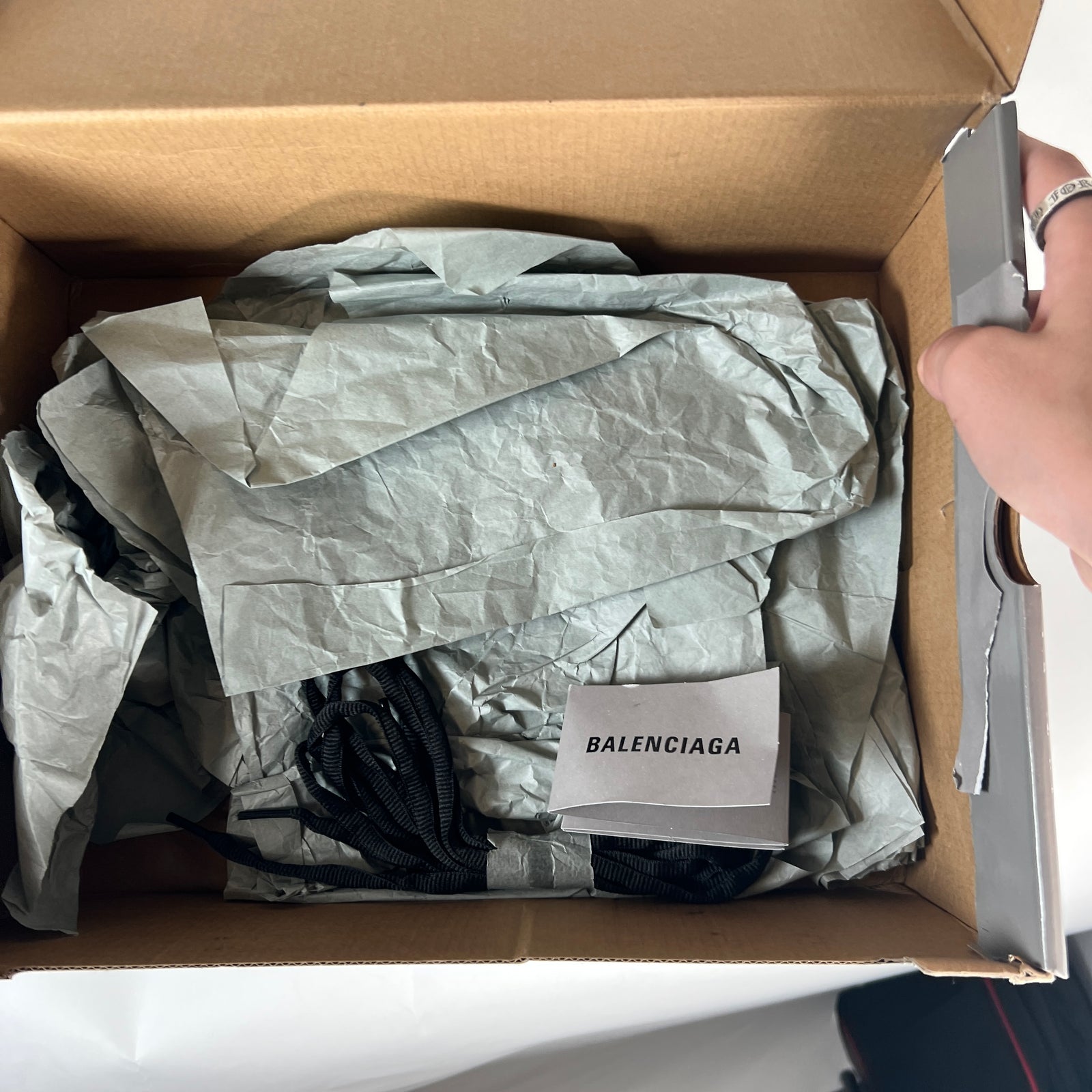 Balenciaga Black/White Runners Size 42