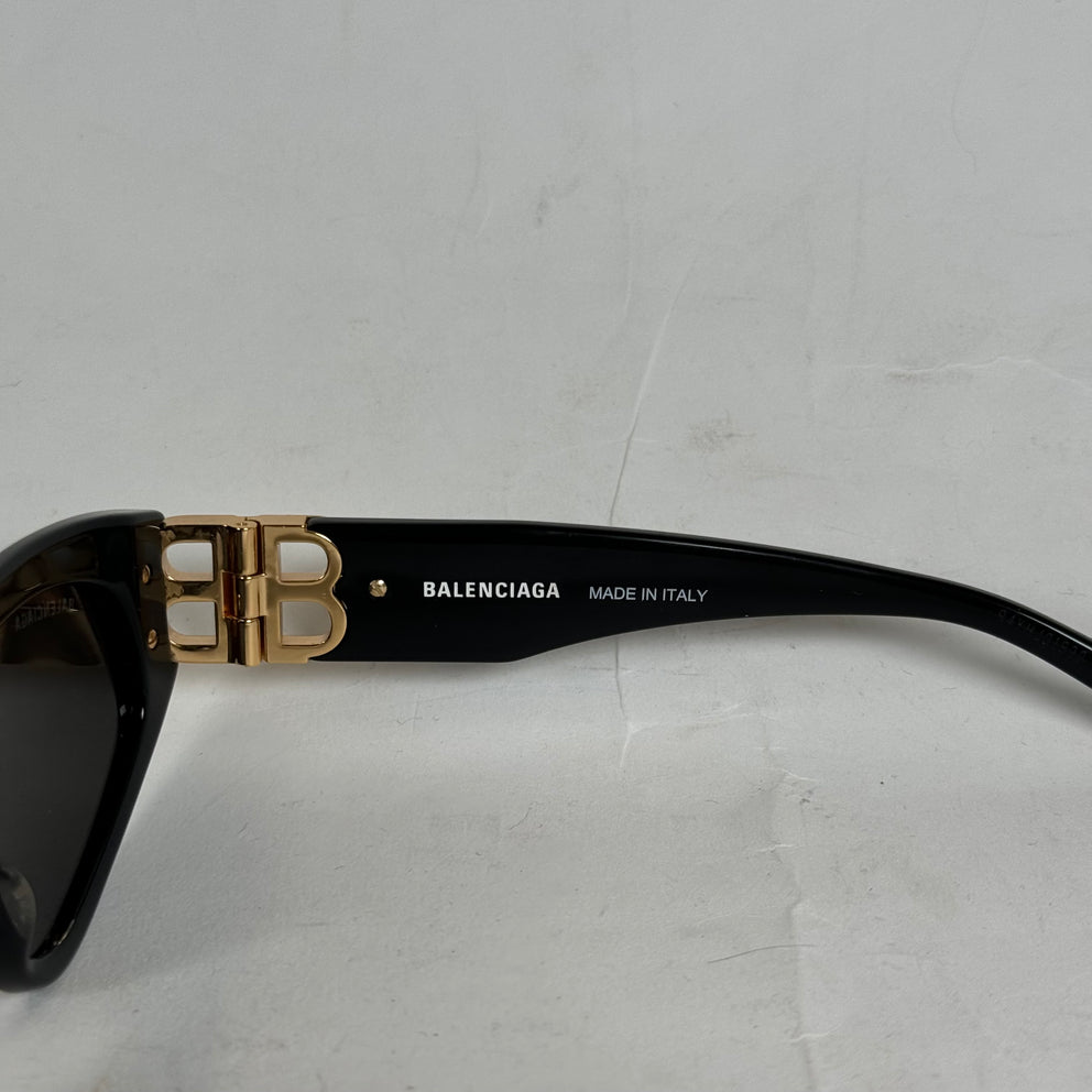 Balenciaga Black Bossy Cat Eye Sunglasses