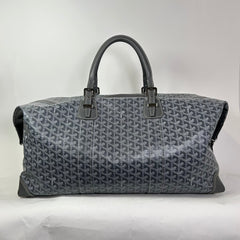 Goyard Grey Goyardine Boeing 55 Travel Duffle Bag