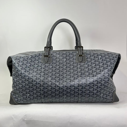 Goyard Grey Goyardine Boeing 55 Travel Duffle Bag