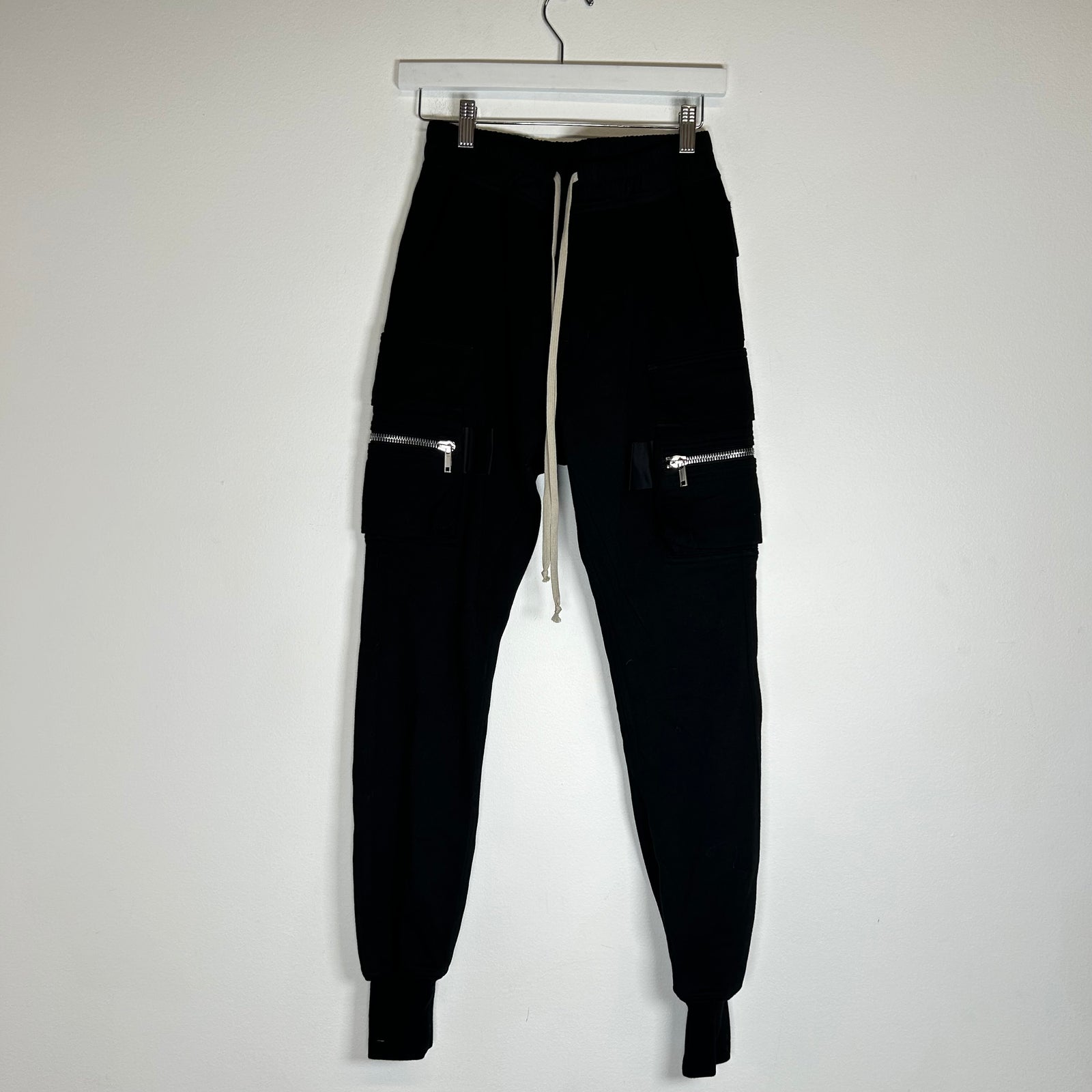 Rick Owens Black Mastadon Cargos Size 46